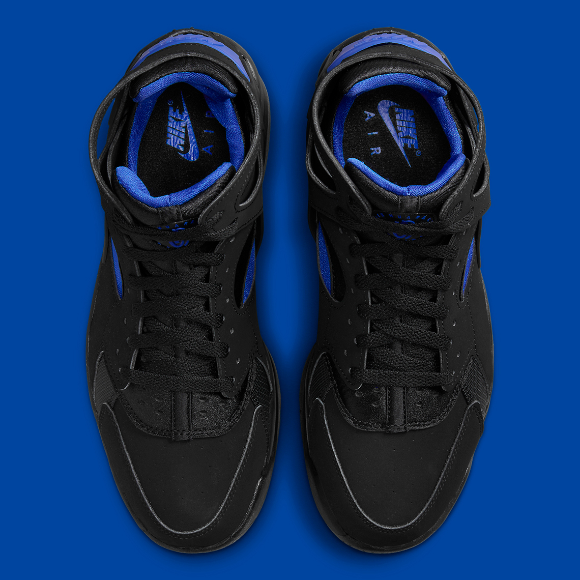 Nike Air Flight Huarache Black Lyon Blue Fd0188 002 3