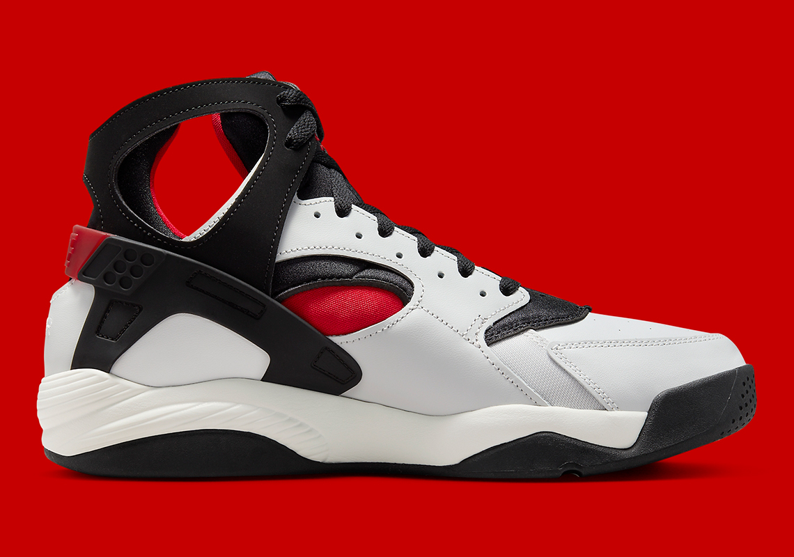 Nike Air Flight Huarache White Black Red Fj3455 001 2