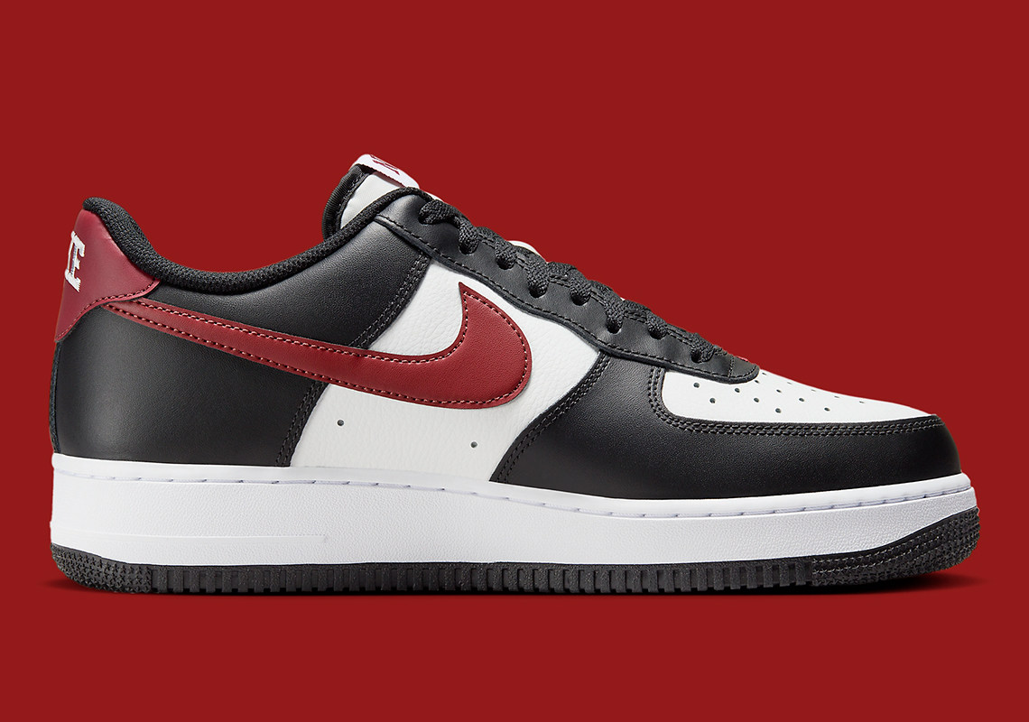 Nike Air Force 1 Low Varsity Black Red Fz4615 001 6