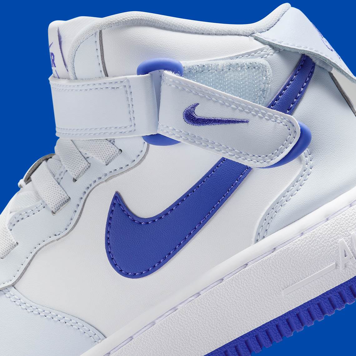 Nike Air Force 1 Mid Gs White Royal Blue Fn1193 001 2