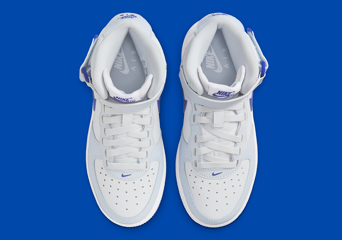 Nike Air Force 1 Mid Gs White Royal Blue Fn1193 001 4