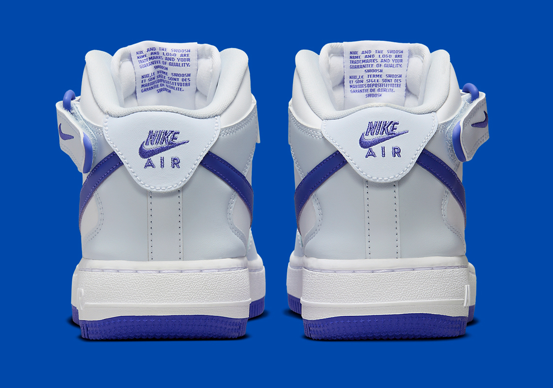 Nike Air Force 1 Mid Gs White Royal Blue Fn1193 001 5