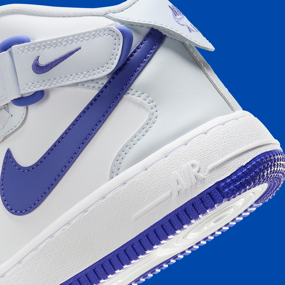 Nike Air Force 1 Mid Gs White Royal Blue Fn1193 001 6