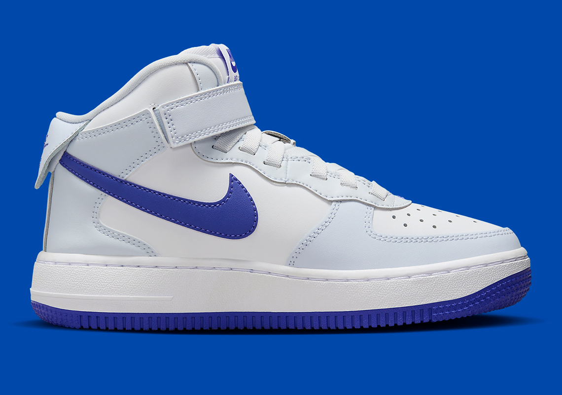 Nike Air Force 1 Mid Gs White Royal Blue Fn1193 001 8