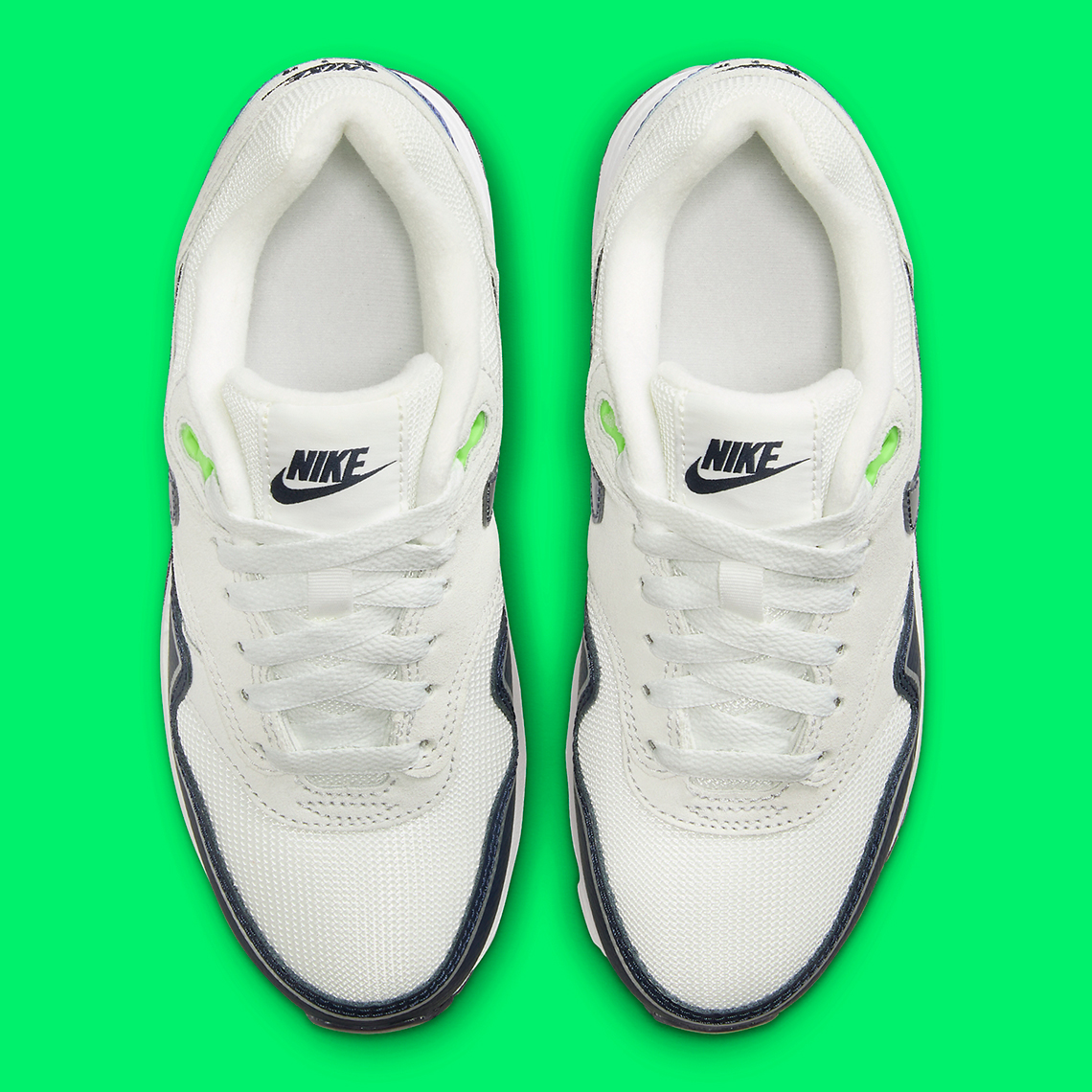 Nike Air Max 1 Gs Navy Royal Neon Hf7814 100 1