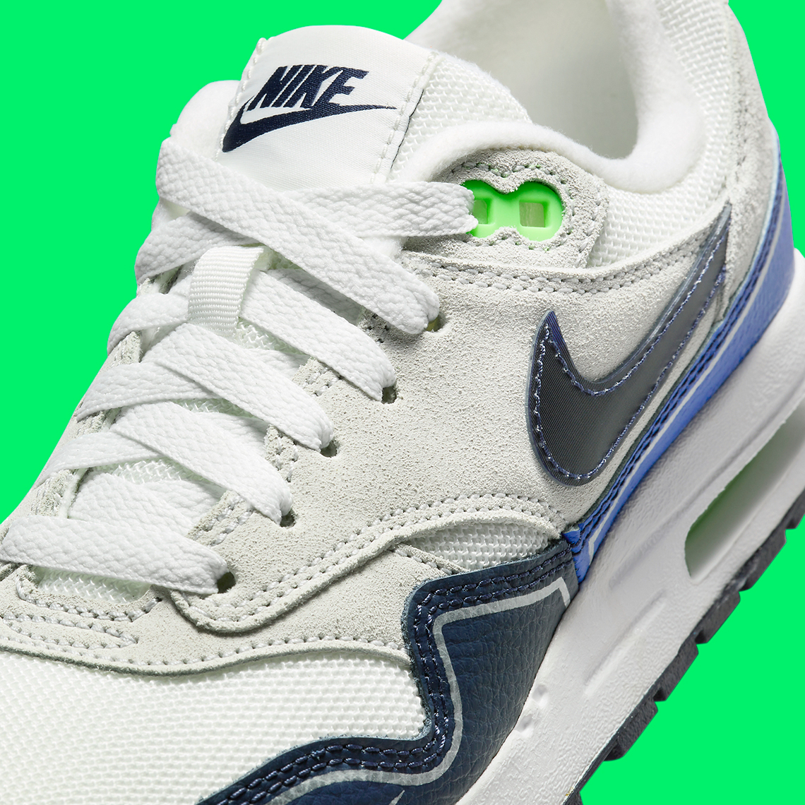 Nike Air Max 1 Gs Navy Royal Neon Hf7814 100 7