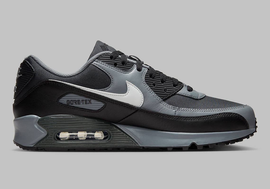 Nike Air Max 90 Gore Tex Grey Black Fd5810 002 3