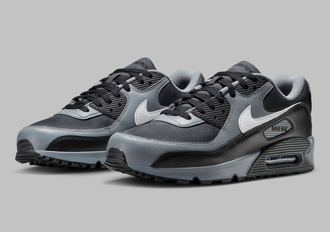 Nike Air Max 90 Gore Tex Grey Black Fd5810 002 4