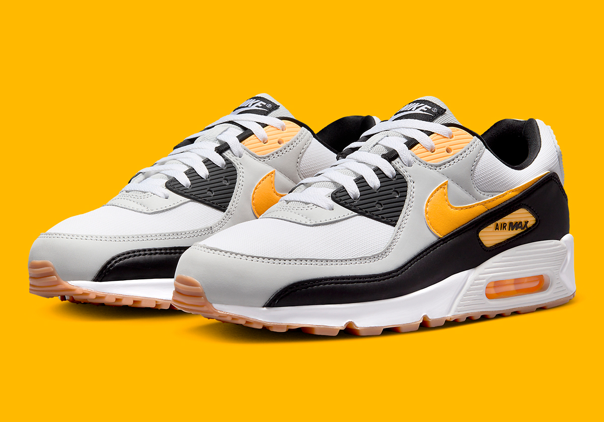 "Light Gum Brown" Bottoms Appear On This Yellow-Accented Nike Air Max 90