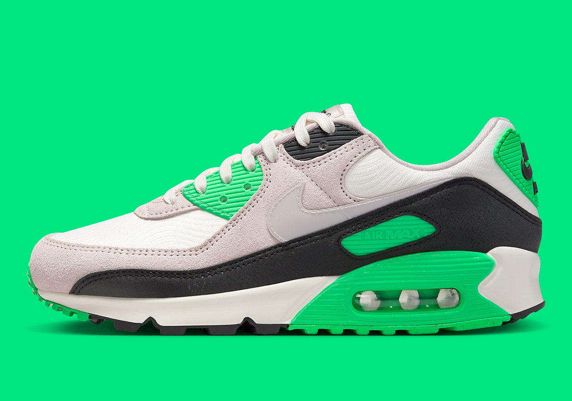 "Scream Green" And Iridescent Mudguards Keep The Nike Air Max 90 Fresh