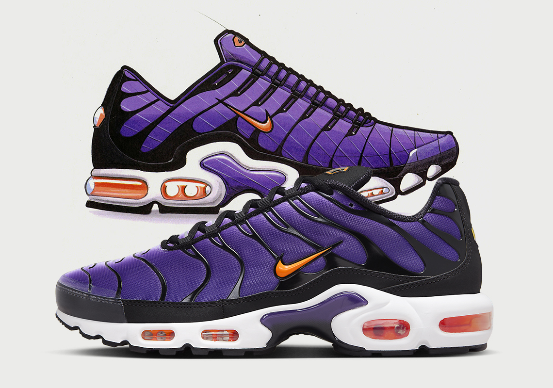 Available Now: Nike Air Max Plus "Voltage Purple" (Kids Sizes)