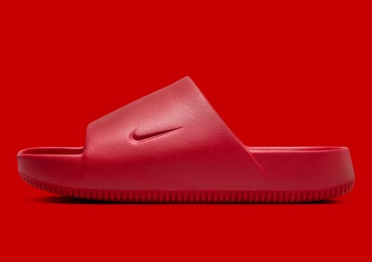 The Nike Calm Slide Takes On A Whole Lotta Red