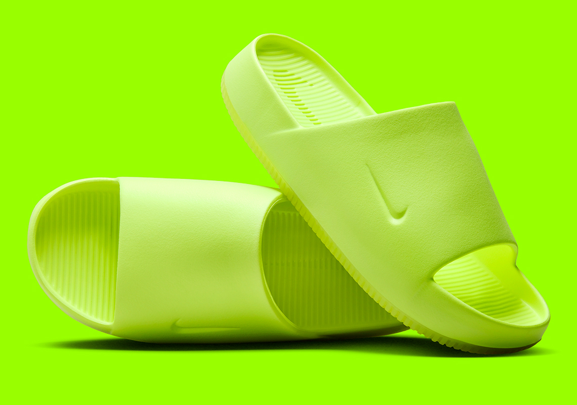 Vibrant Volt Brightens Up The Nike Calm Slide