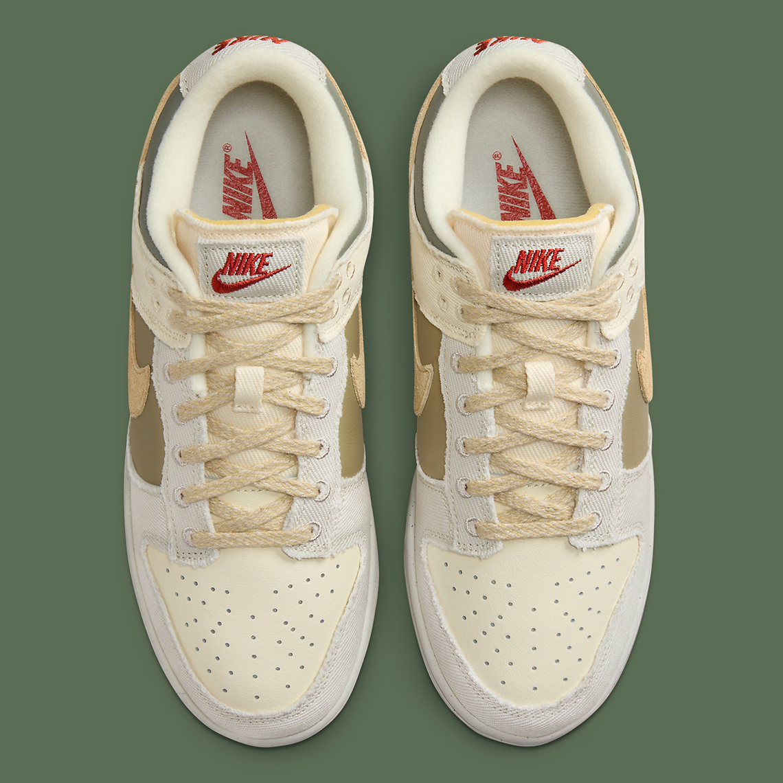 Nike Dunk Low Coconut Milk Sesame Alabaster Light Bone Neutral Olive Dark Stucco Fz4341 100 7