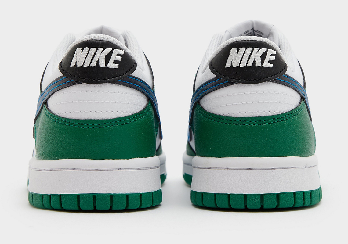 Nike Dunk Low Green Blue Swoosh Gradient 6