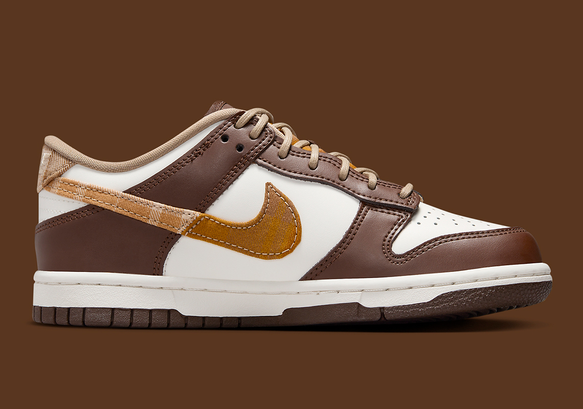 Nike Dunk Low Gs Brown Plaid Fv3653 191 4