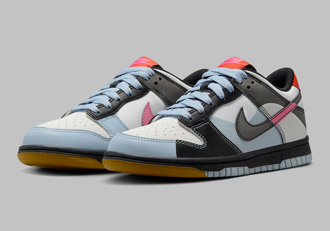 Nike Dunk Low Gs Multi Color Grey Black Fj2686 100 10