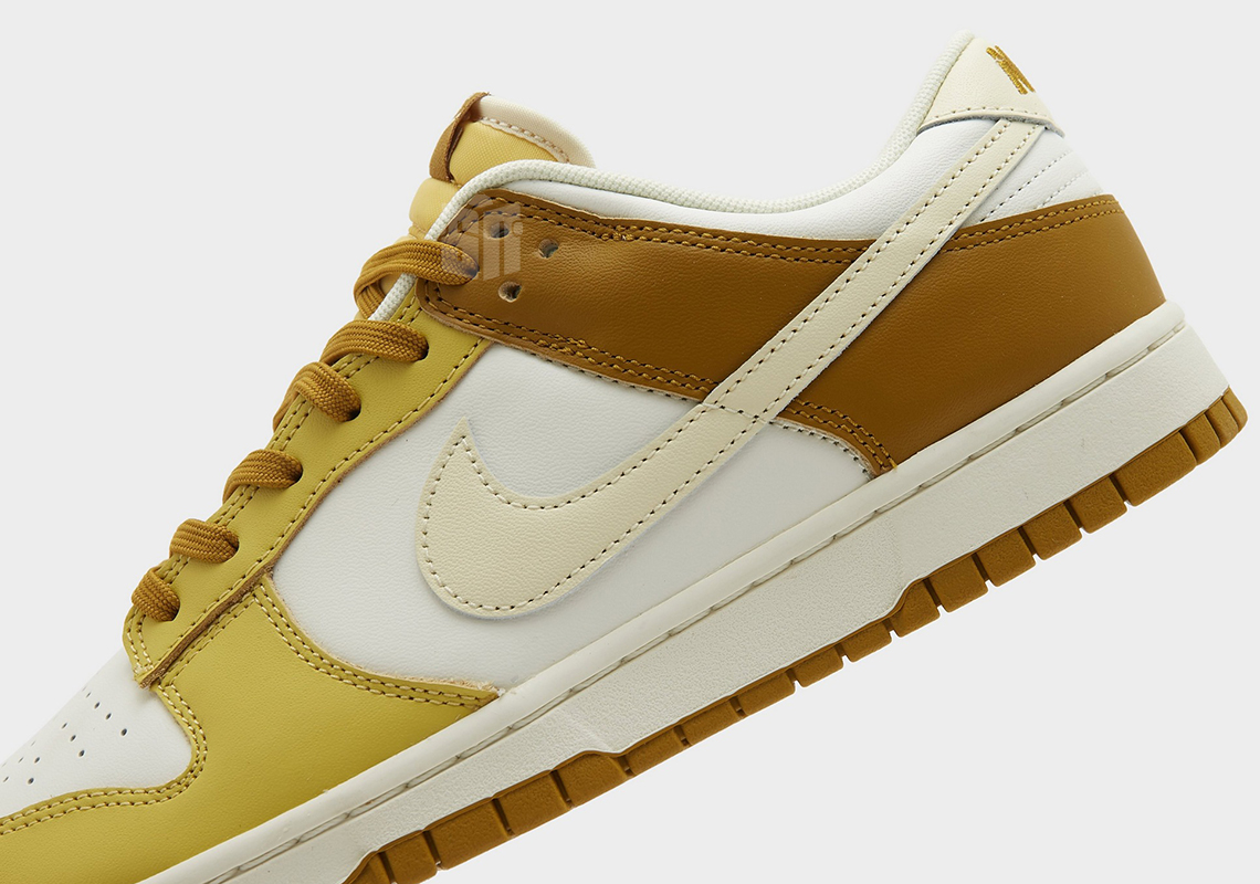 Nike Dunk Low University Gold Coconut Milk Soft Yellow Gum Light Brown Hf4867 739 2