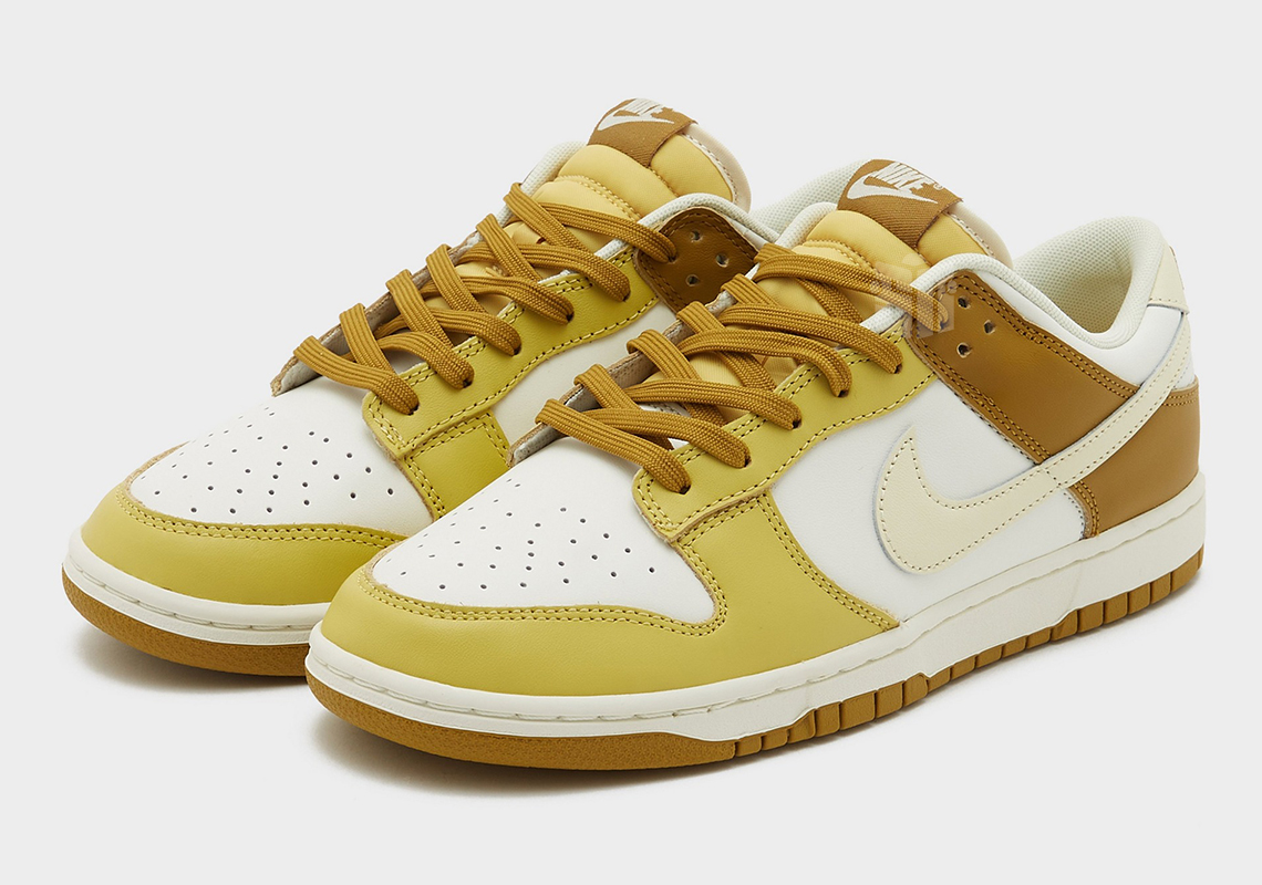 Nike Dunk Low University Gold Coconut Milk Soft Yellow Gum Light Brown Hf4867 739 4