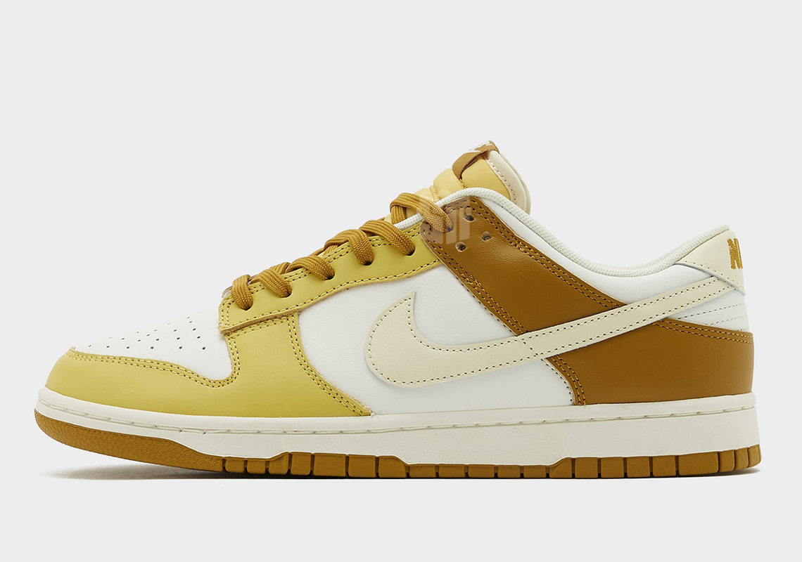 Nike Dunk Low University Gold Coconut Milk Soft Yellow Gum Light Brown Hf4867 739 6