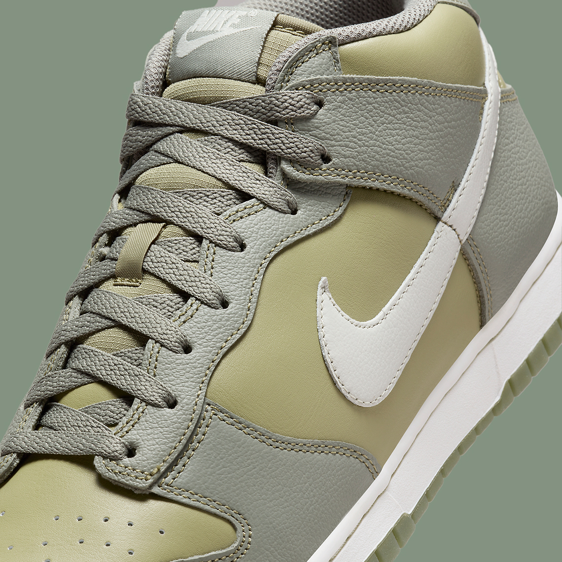 Nike Dunk Mid Dark Stucco Light Bone Neutral Olive Fj4194 001 2