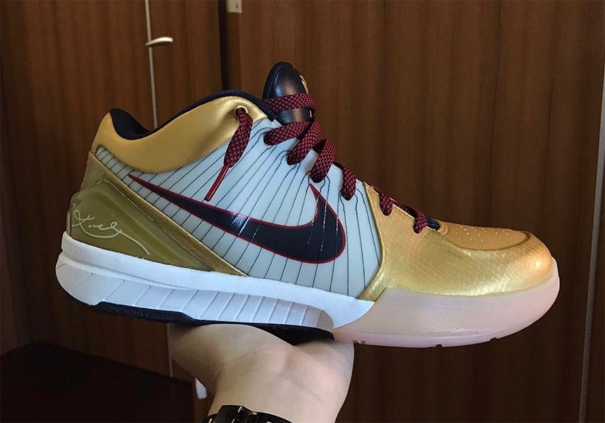 Detailed Look At The Nike Kobe 4 Protro "Gold Medal"