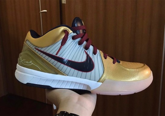 Detailed Look At The Nike Kobe 4 Protro “Gold Medal”