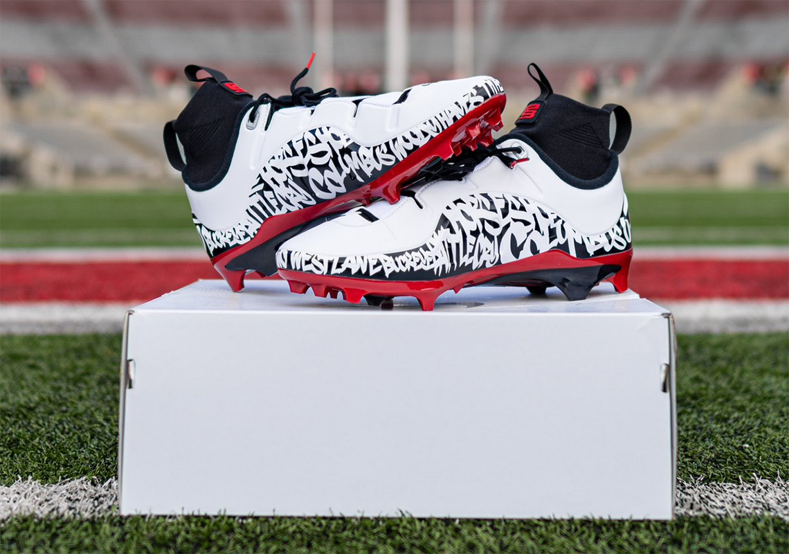 Nike Lebron 4 Graffiti Ohio State Buckeyes Pe Cleats 4