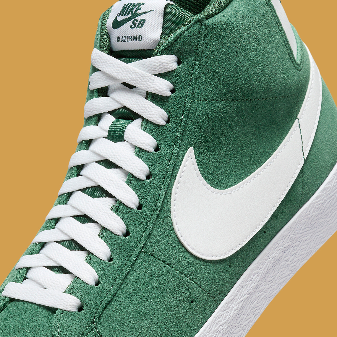 Nike Sb Blazer Mid Green Suede Fd0731 300 7