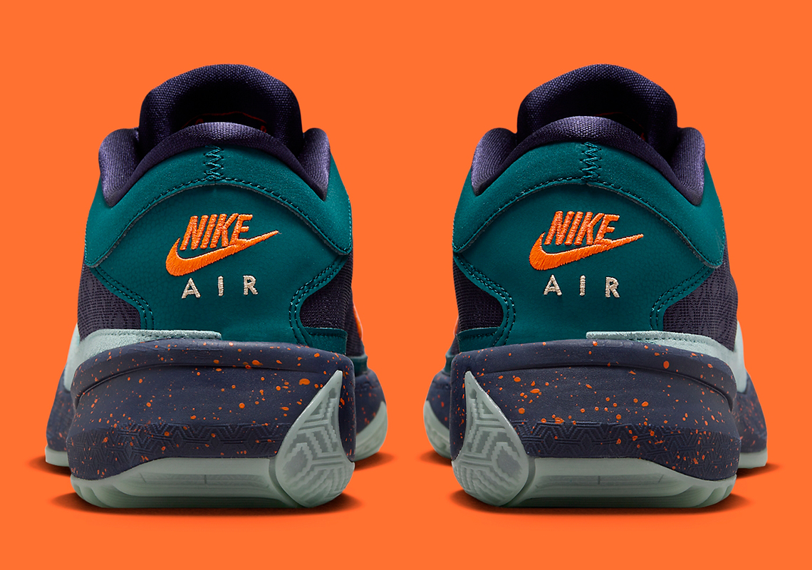 Nike Zoom Freak 5 Navy Teal Orange Dx4985 300 4