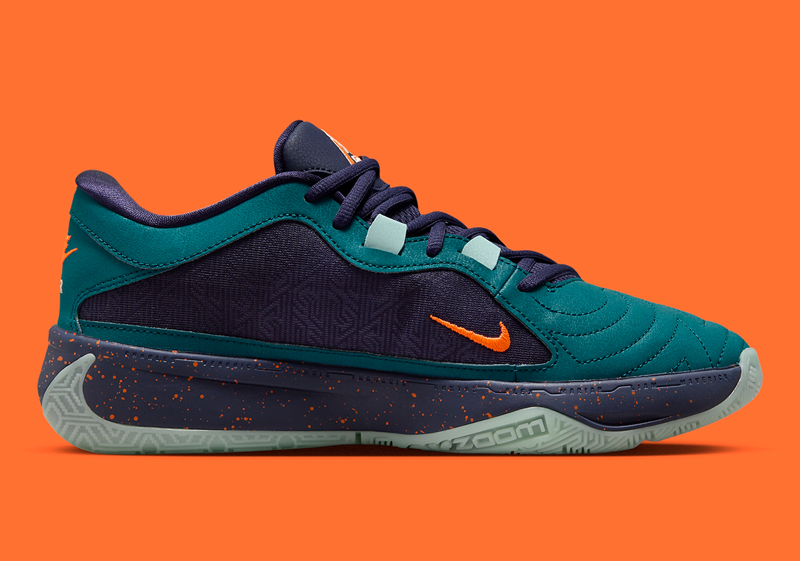 Nike Zoom Freak 5 Navy Teal Orange Dx4985 300 7