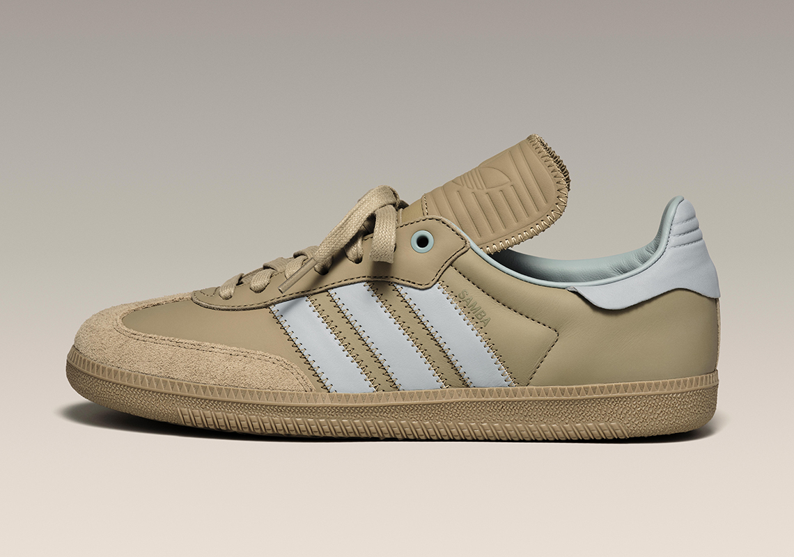 Pharrell Humanrace Adidas Samba Olive Blue Release Date 4