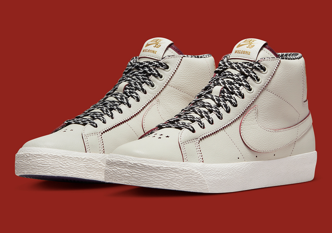 Welcome Skateboards Nike Sb Blazer Mid Fq0795 100 3