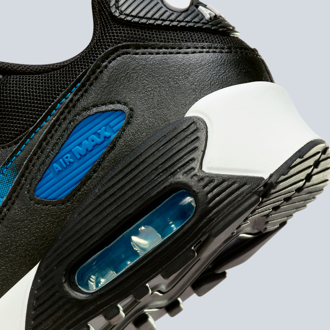 Grade School Nike Air Max 90 Black Blue Fz4355 001 7