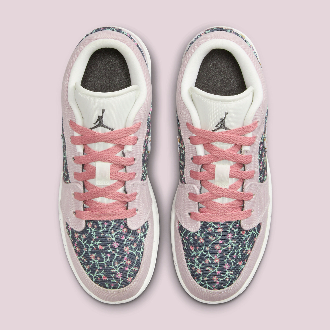 Kids Air Jordan 1 Low Floral Fj3445 001 4