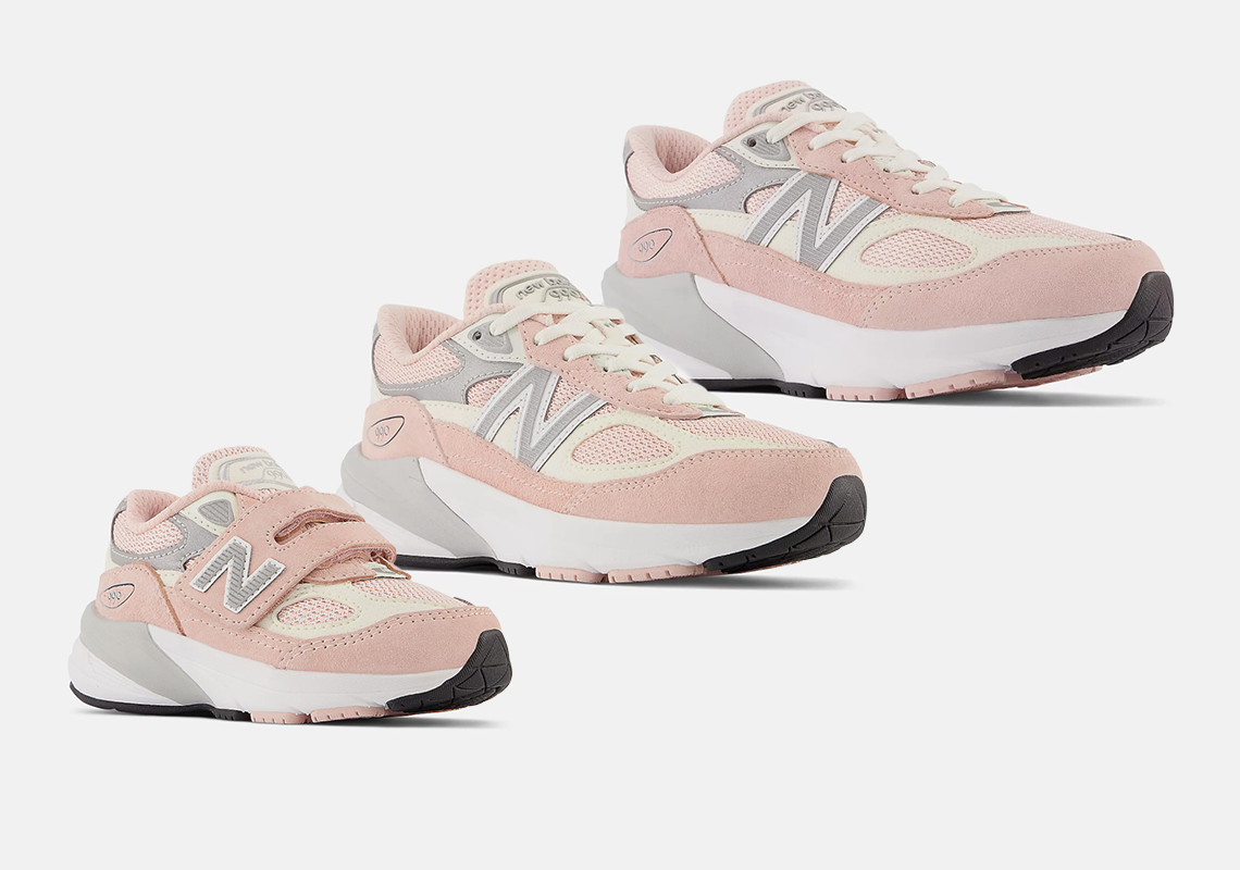 “Pink Haze” Blooms Across The Kids’ New Balance 990v6