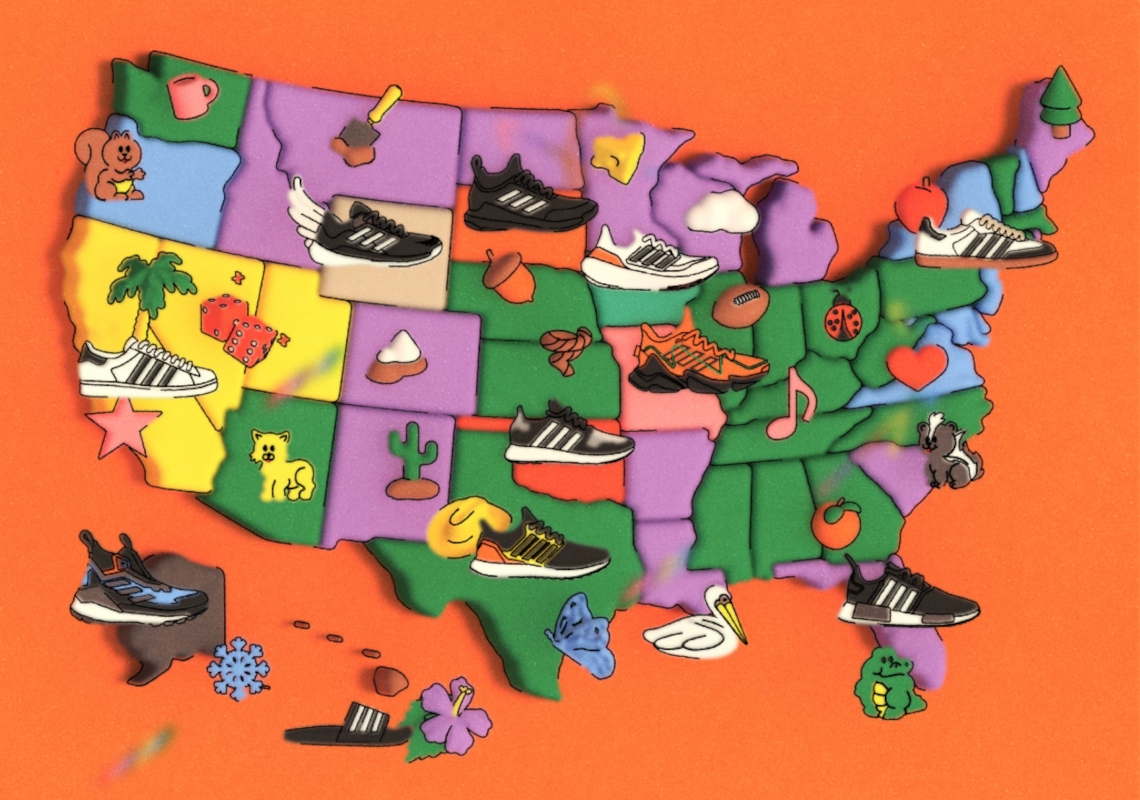 Three Stripes Across 50 States: A Guide To The Best-Selling adidas Shoes In The U.S.