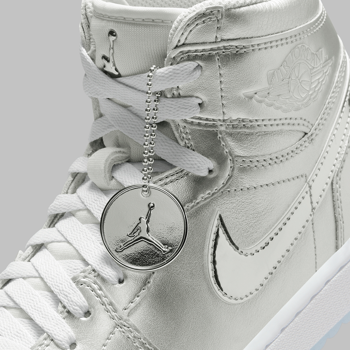 Air Jordan 1 High Golf Metallic Silver Chrome Gift Giving Fd6815 001 12