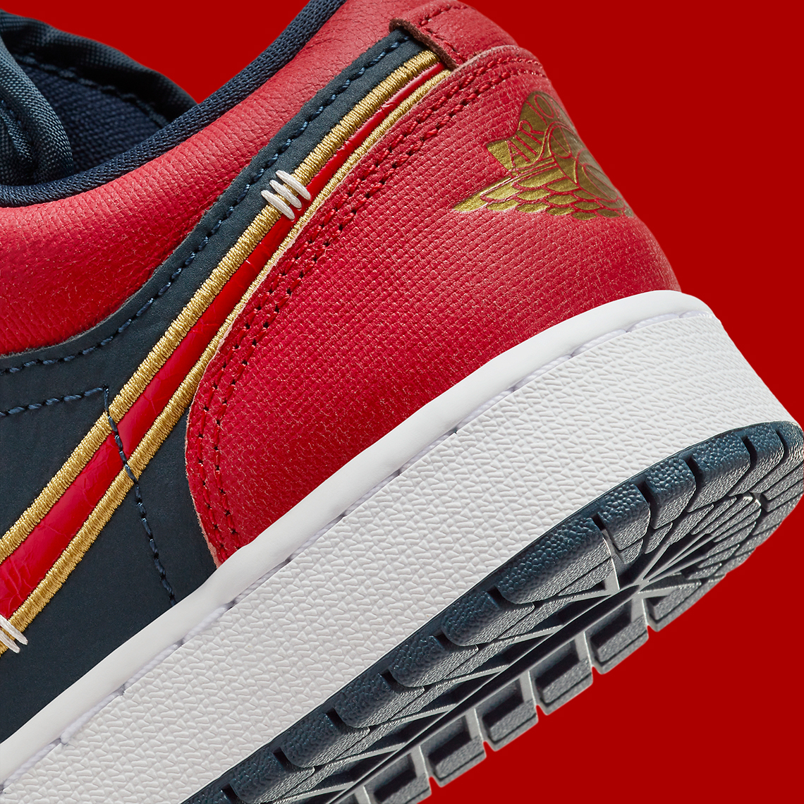 Air Jordan 1 Low Red Navy Gold Fq7380 400 5