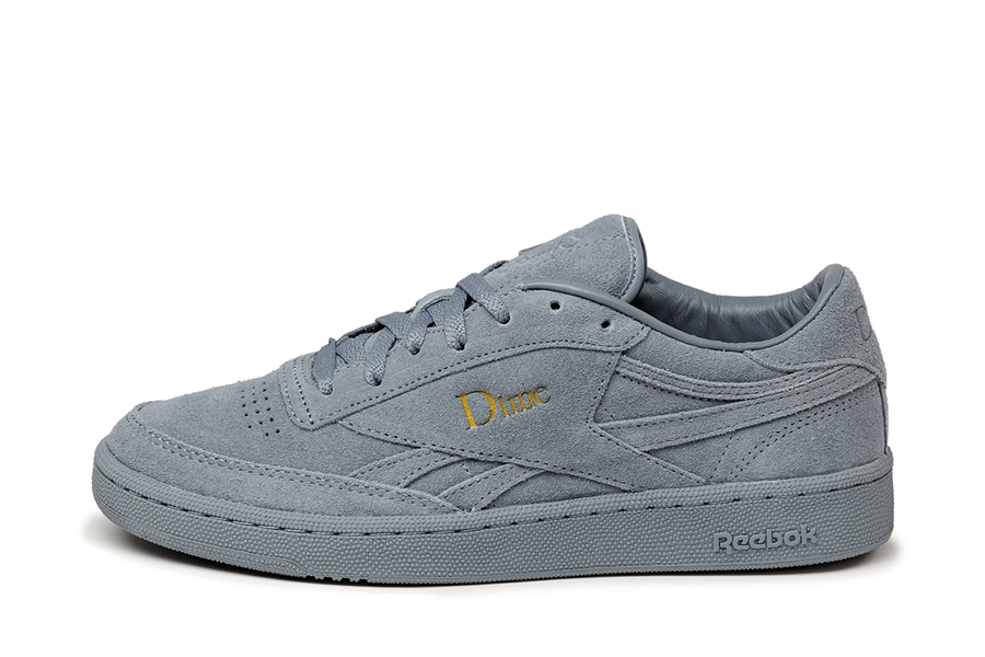 Dime x Reebok Club C Revenge "Asteroid Dust." Asphaltgold/