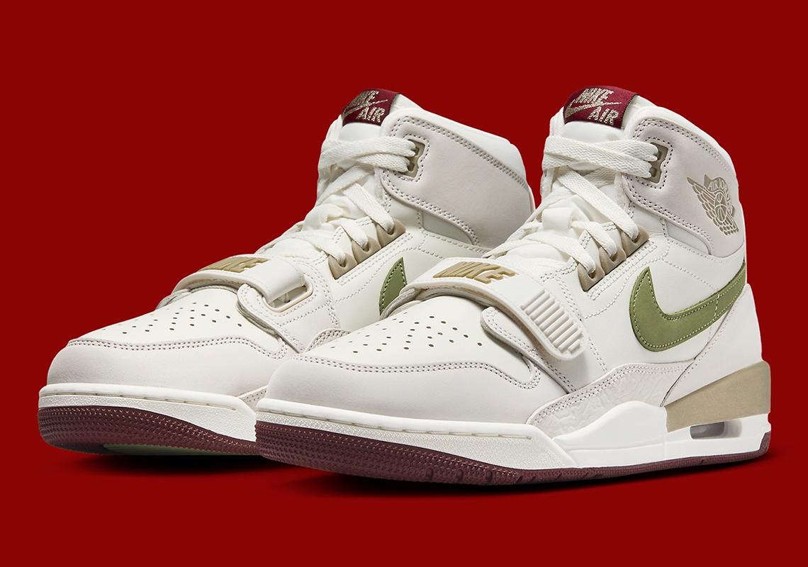 Jordan Legacy 312 Light Khaki Medium Olive Team Red Hf0745 131 6