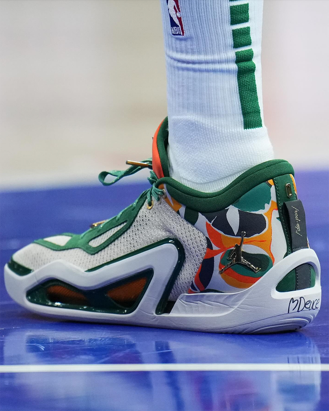 Jordan Tatum 1 Green Orange Pe 3