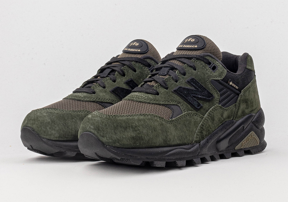 New Balance 580 Gore Tex Green Black Mt580rbl 1