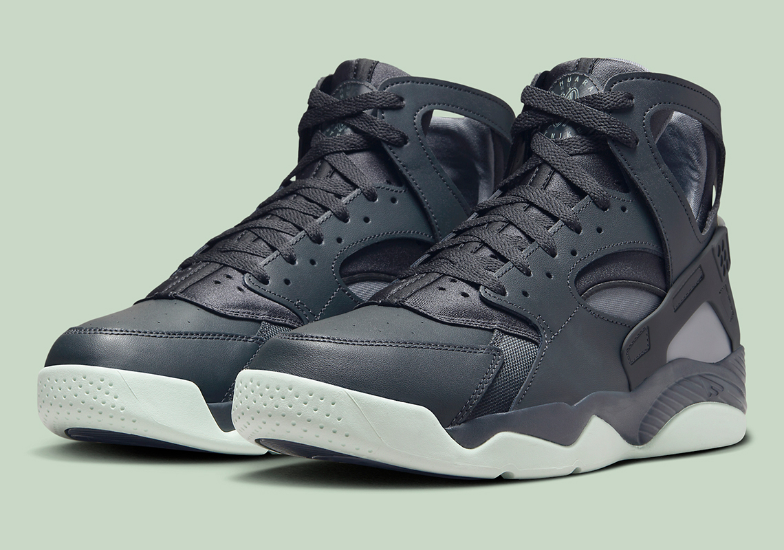 The Nike Air Flight Huarache Returns In "Dark Smoke Grey" And With Layered "Air" Logos