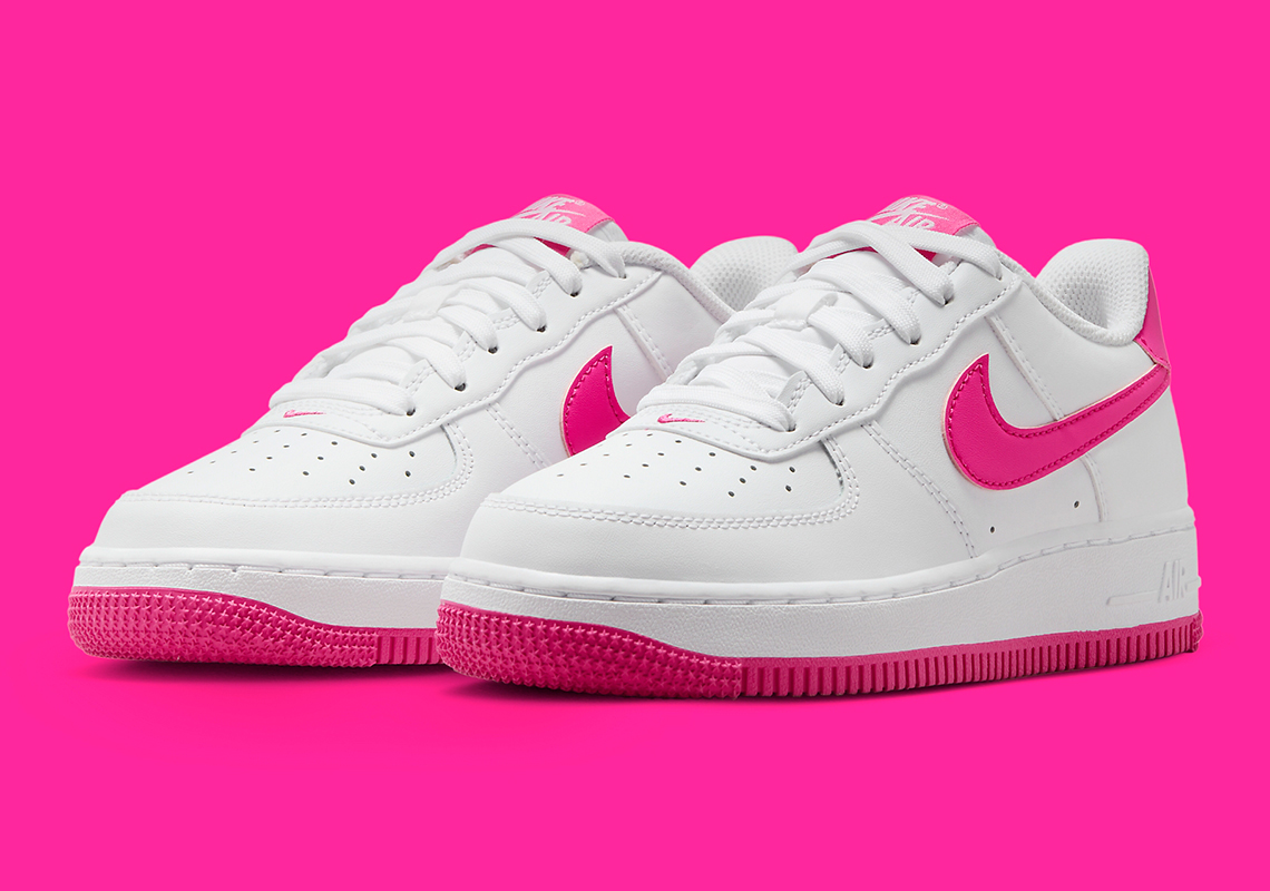 Nike Air Force 1 Low Gs White Pink Fv5948 102 4