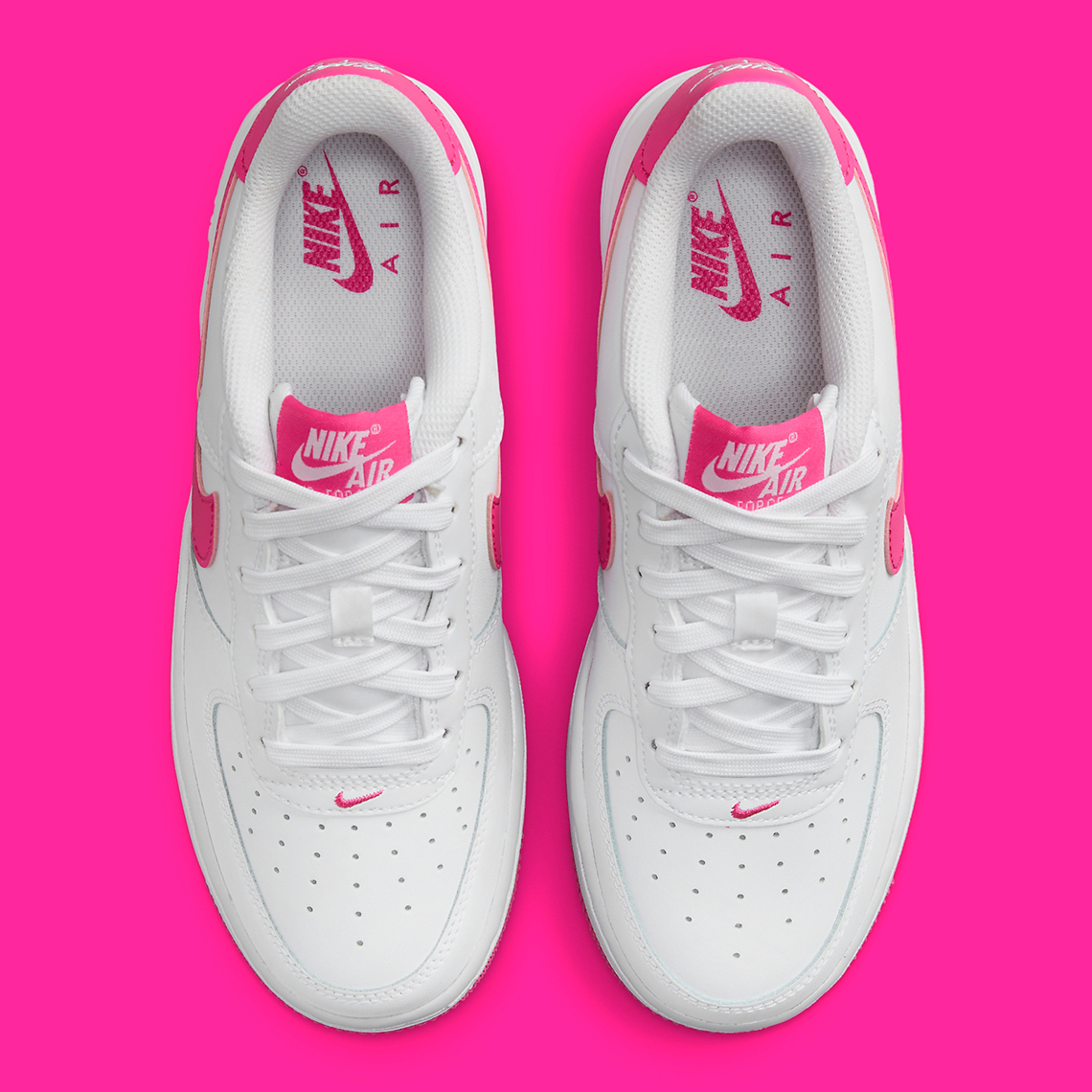 Nike Air Force 1 Low Gs White Pink Fv5948 102 6