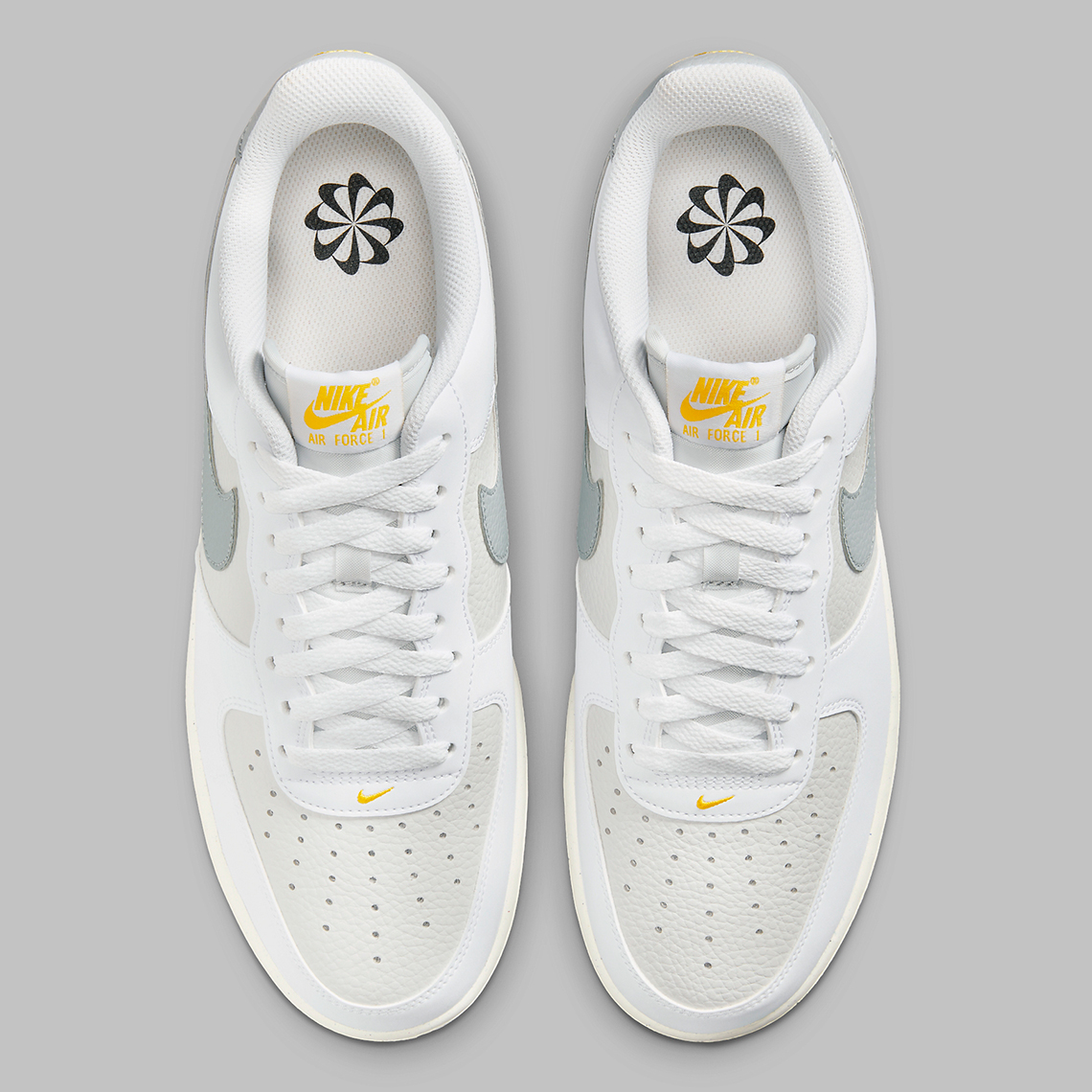 Nike Air Force 1 Low White Grey Sail Yellow Fz4620 100 2