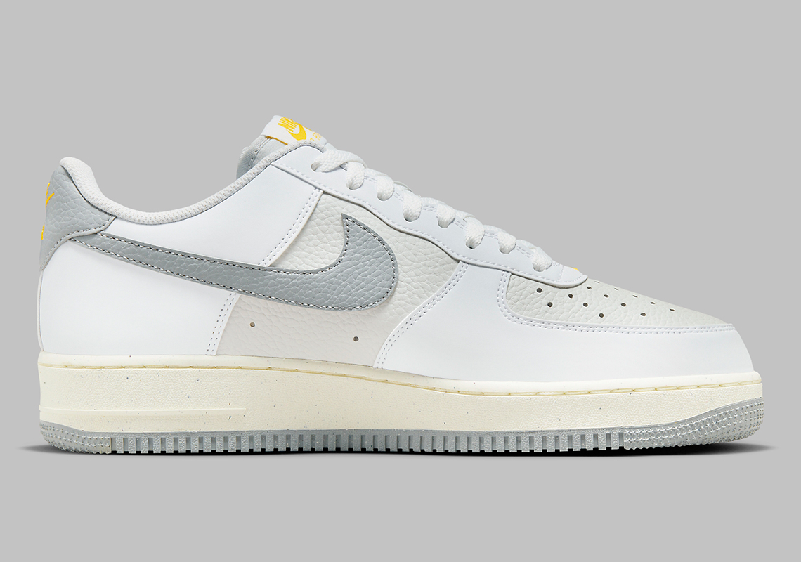 Nike Air Force 1 Low White Grey Sail Yellow Fz4620 100 3