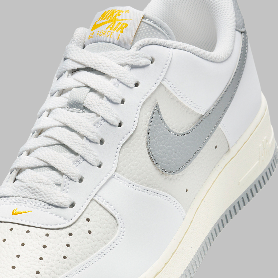 Nike Air Force 1 Low White Grey Sail Yellow Fz4620 100 6