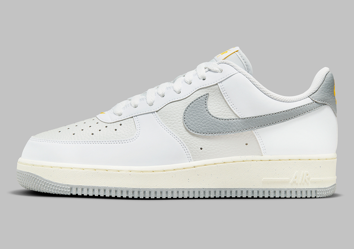 Nike Air Force 1 Low White Grey Sail Yellow Fz4620 100 8